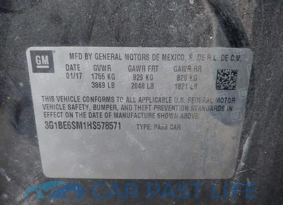 3G1BE6SM1HS578571# 9