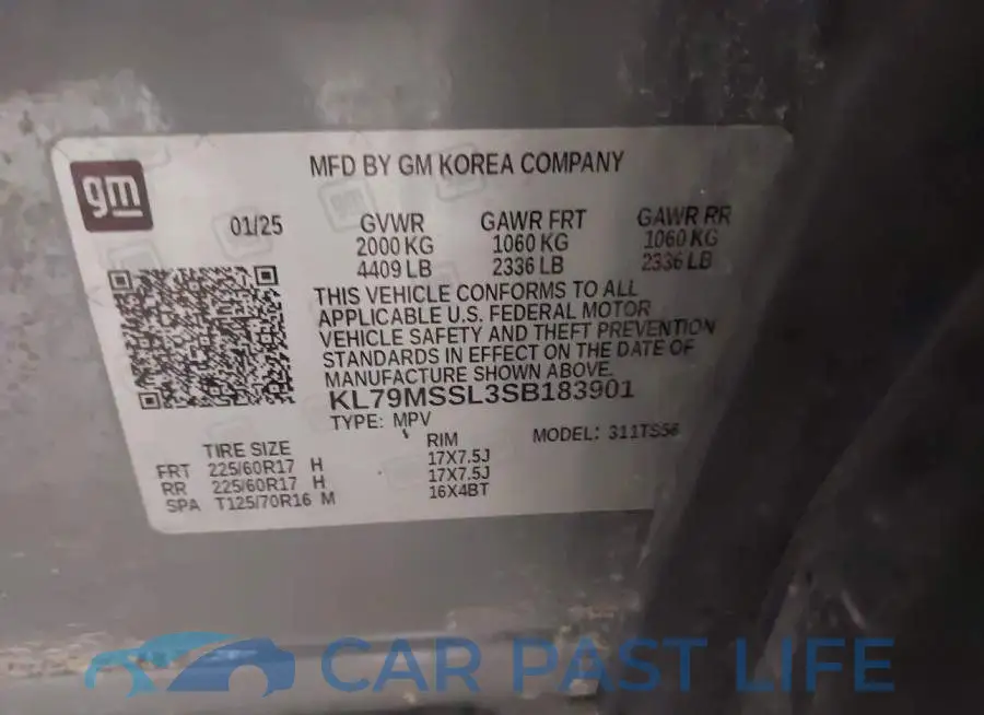 KL79MSSL3SB183901# 9