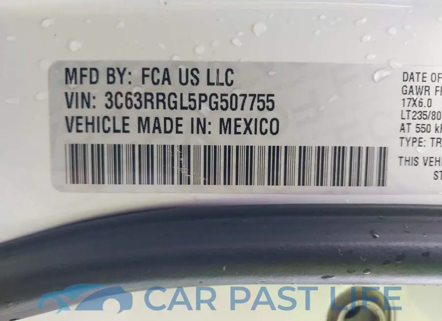 3C63RRGL5PG507755# 8