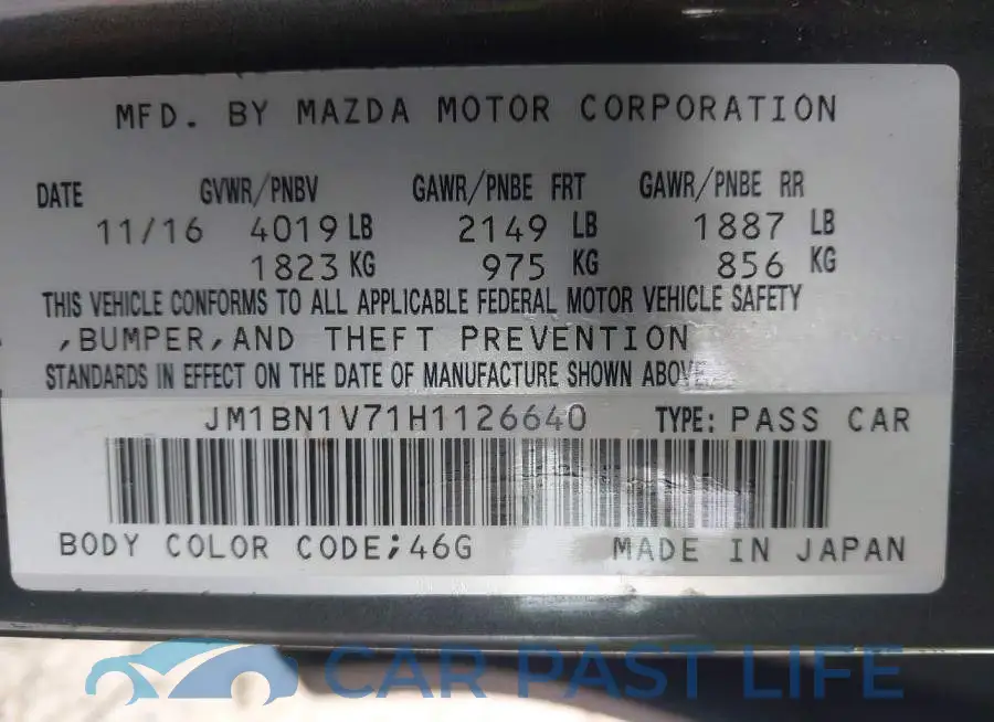 JM1BN1V71H1126640# 9
