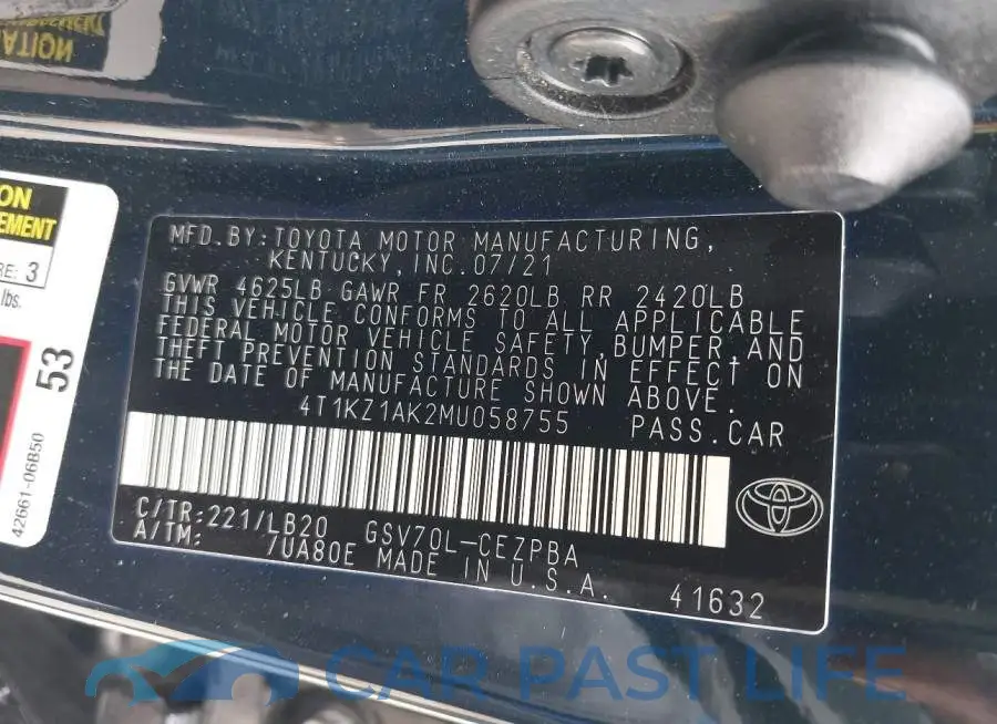 4T1KZ1AK2MU058755# 9