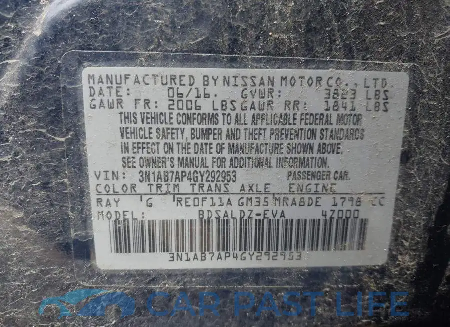 3N1AB7AP4GY292953# 9