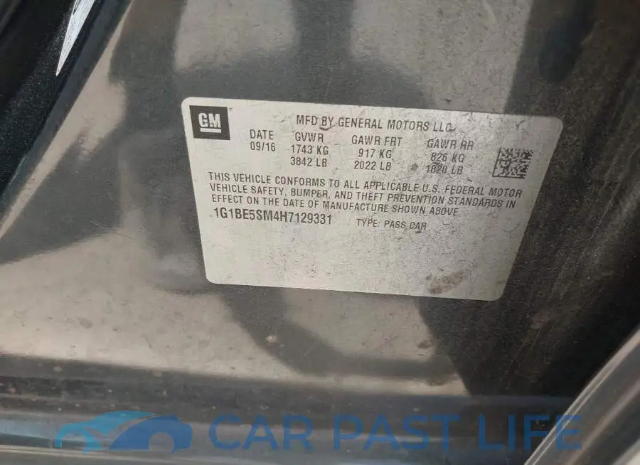 1G1BE5SM4H7129331# 9