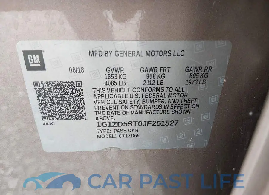 1G1ZD5ST0JF251527# 9