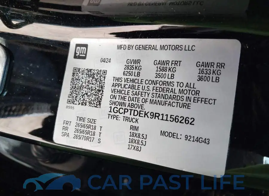 1GCPTDEK9R1156262# 9
