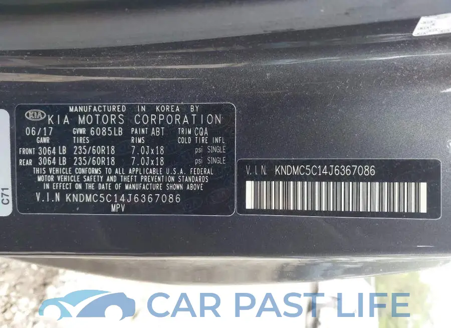 KNDMC5C14J6367086# 9