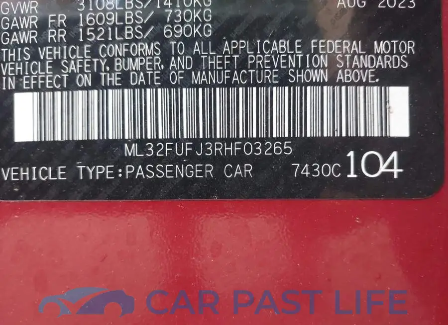 ML32FUFJ3RHF03265# 9
