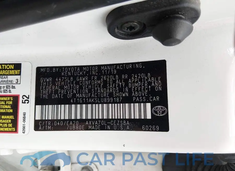 4T1G11AK5LU899187# 9