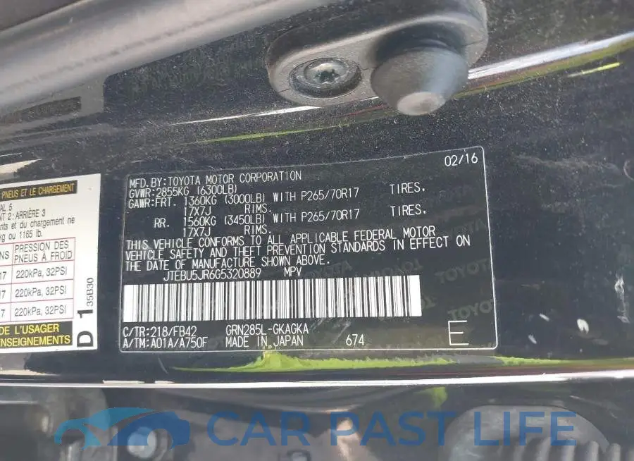 JTEBU5JR6G5320889# 9