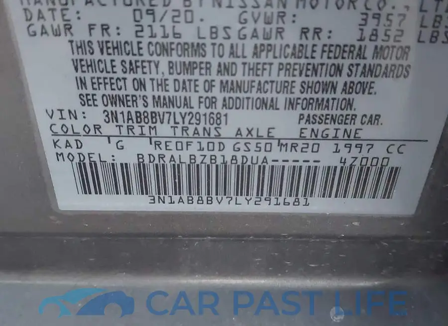 3N1AB8BV7LY291681# 9