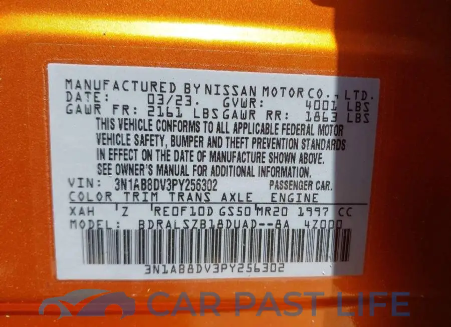 3N1AB8DV3PY256302# 9