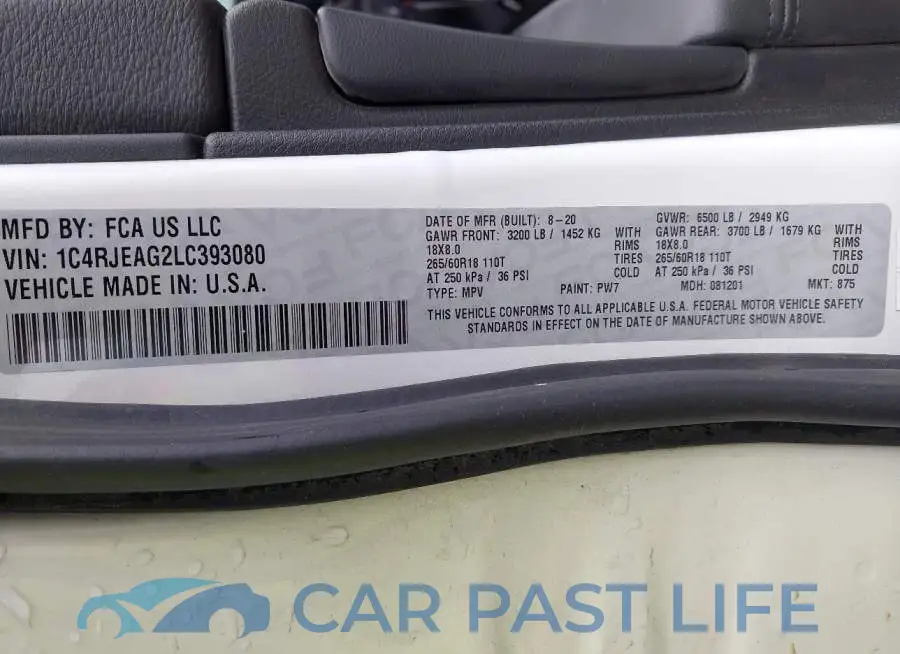1C4RJEAG2LC393080# 9