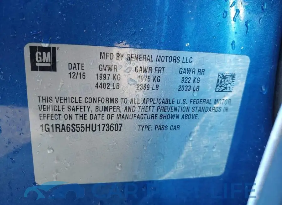 1G1RA6S55HU173607# 9