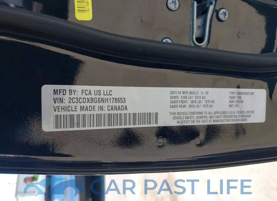 2C3CDXBG6NH178653# 9