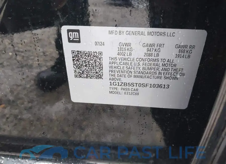 1G1ZB5ST0SF103613# 9