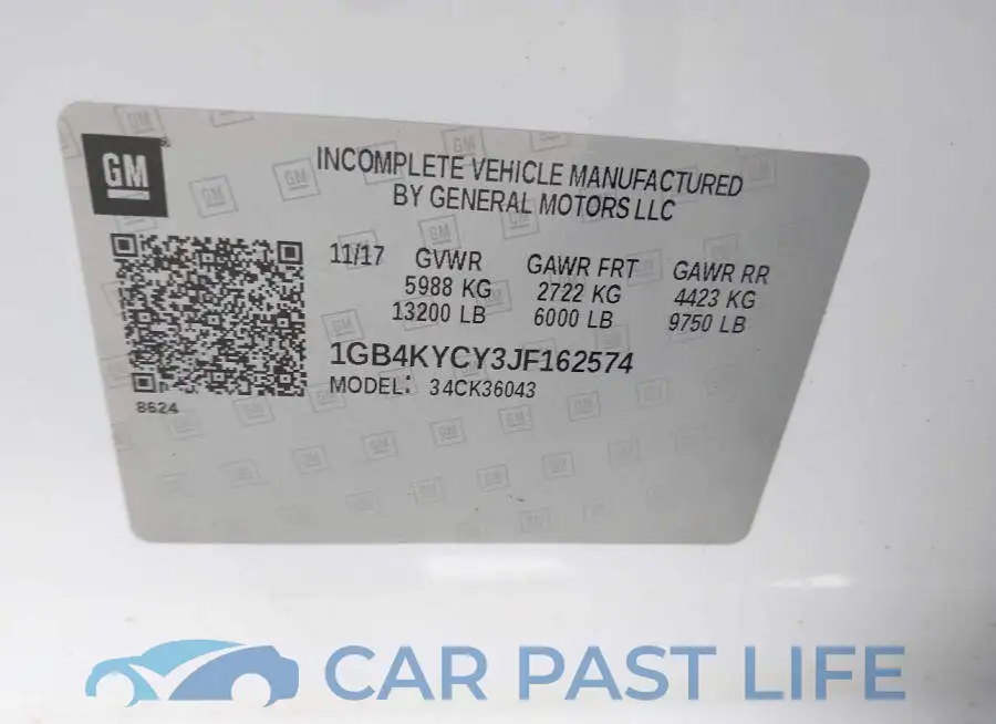 1GB4KYCY3JF162574# 8