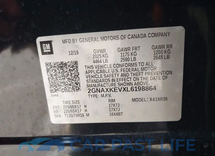 2GNAXKEVXL6198864# 9