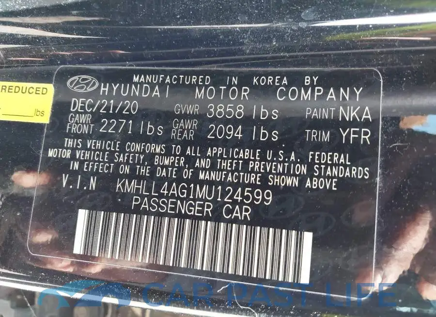 KMHLL4AG1MU124599# 9