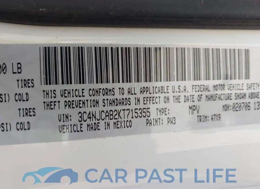3C4NJCAB2KT715355# 9