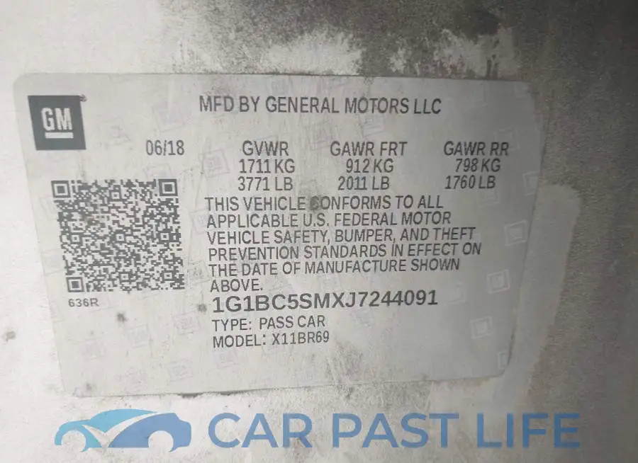 1G1BC5SMXJ7244091# 9