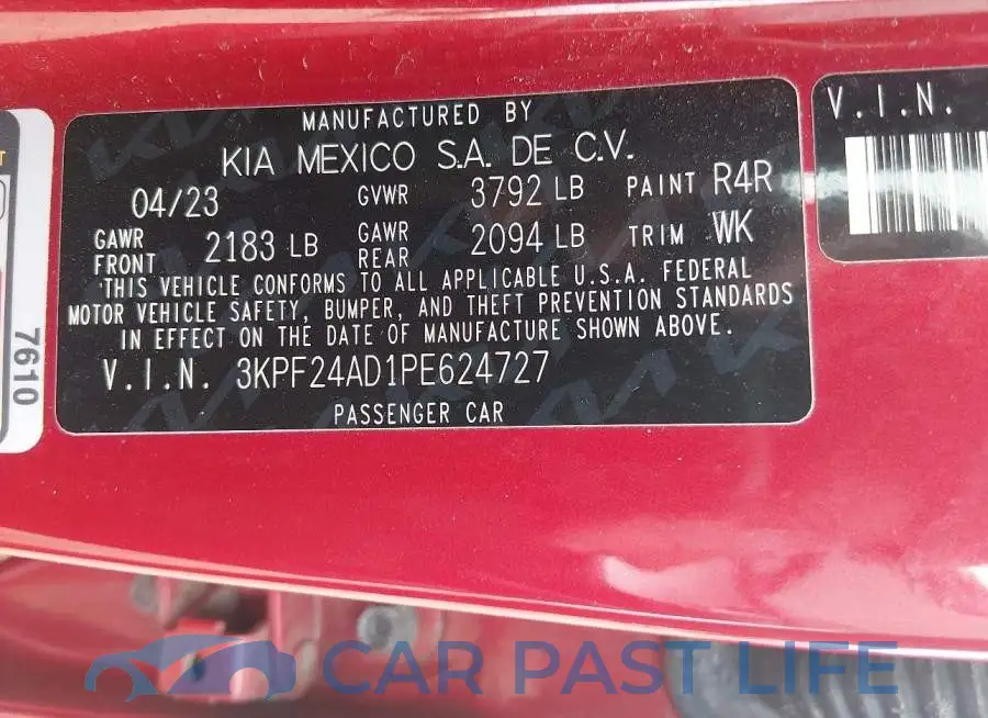 3KPF24AD1PE624727# 9