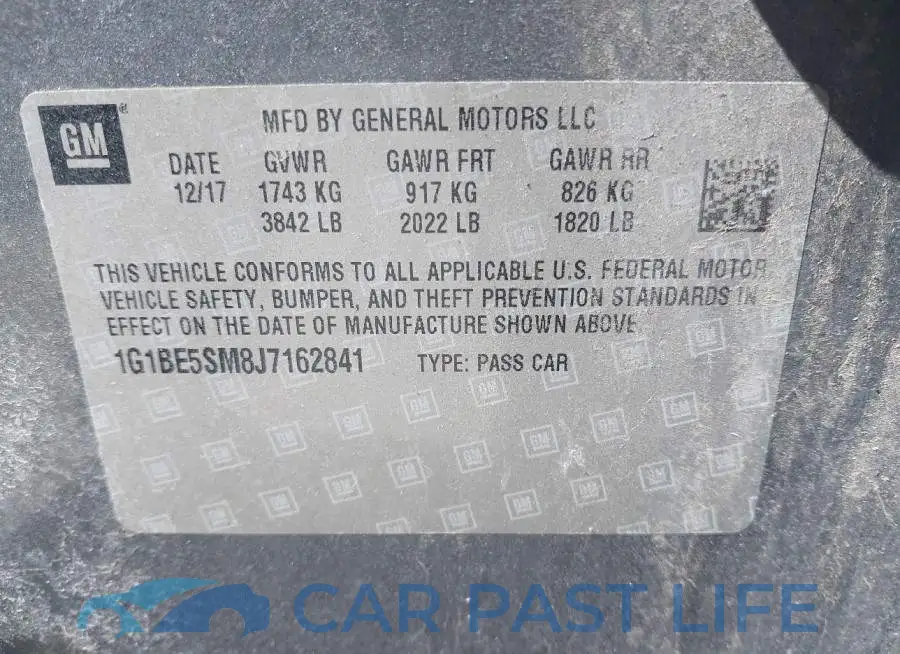 1G1BE5SM8J7162841# 9