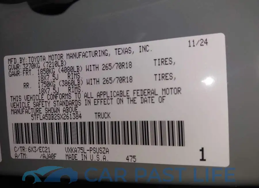 5TFLA5DB2SX261384# 9