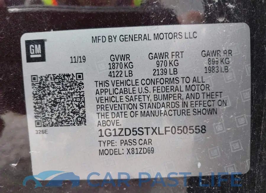 1G1ZD5STXLF050558# 9