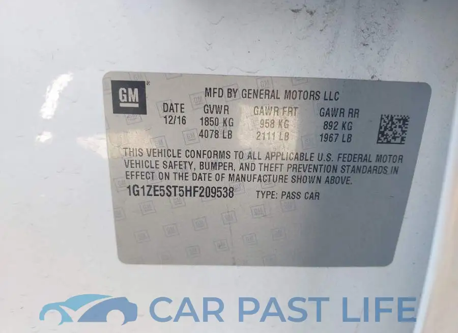 1G1ZE5ST5HF209538# 9