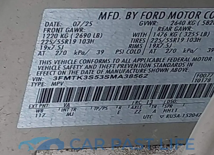 3FMTK3S53SMA38562# 9