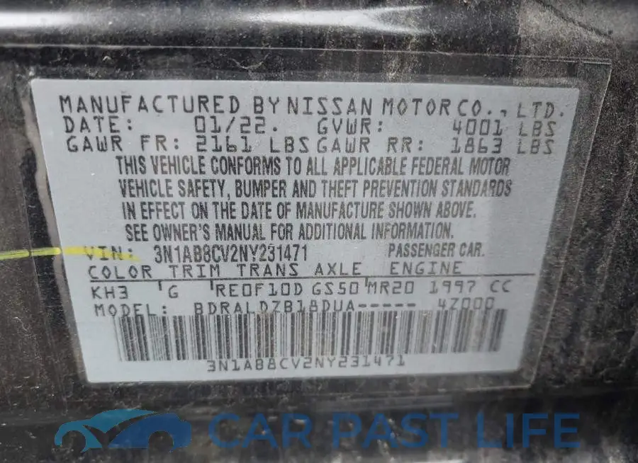 3N1AB8CV2NY231471# 9