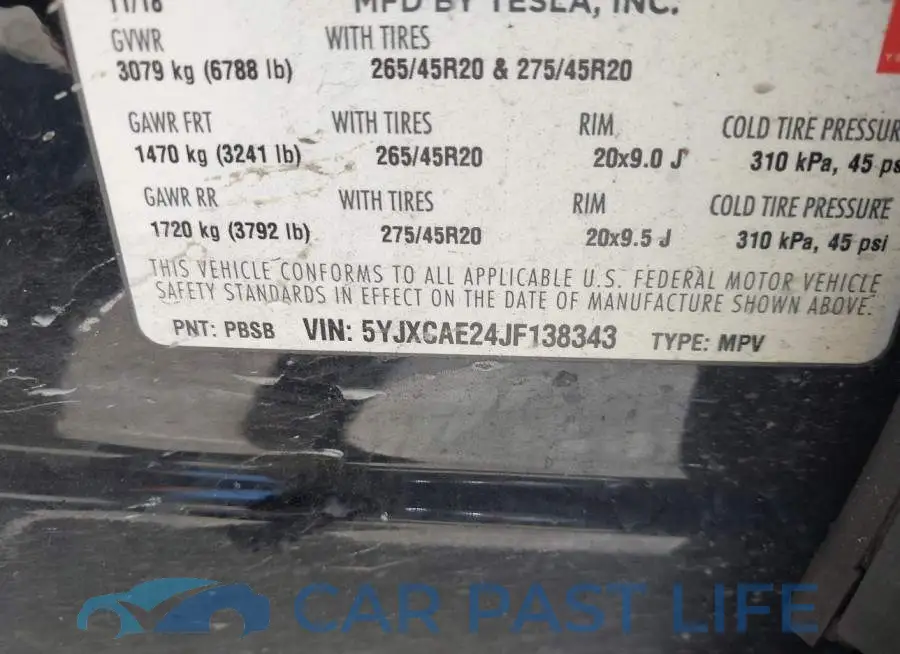 5YJXCAE24JF138343# 9