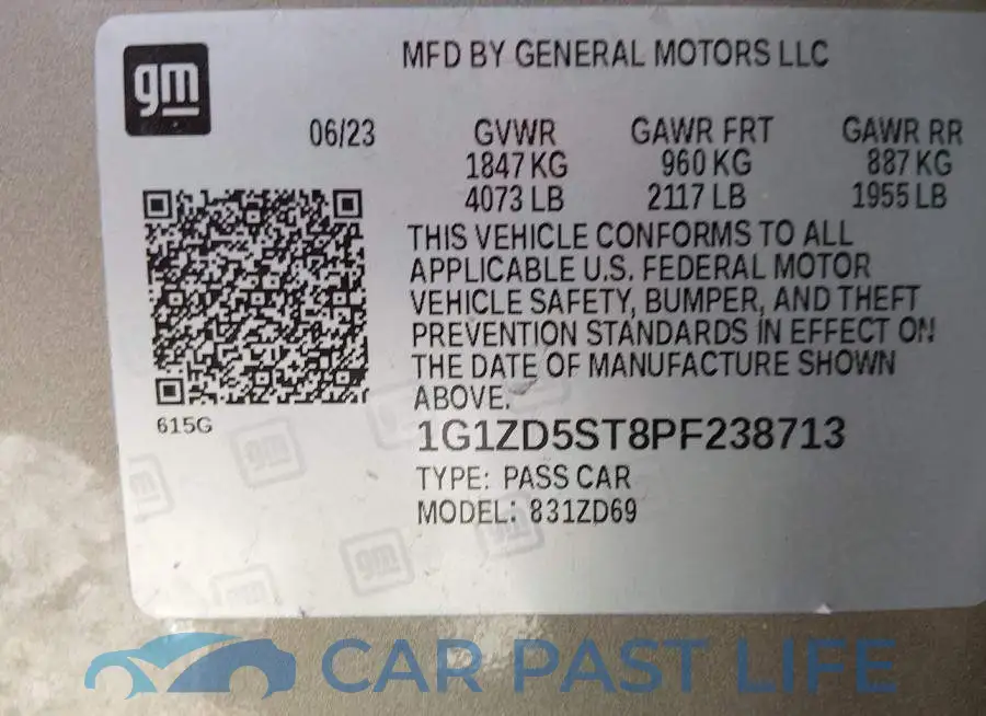 1G1ZD5ST8PF238713# 9