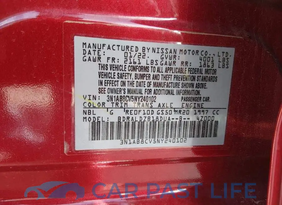 3N1AB8CV5NY240102# 9