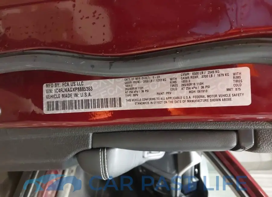 1C4RJKAGXP8885363# 9