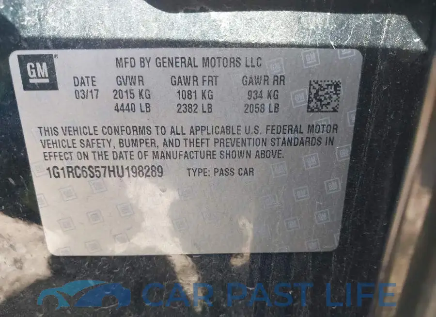 1G1RC6S57HU198289# 9