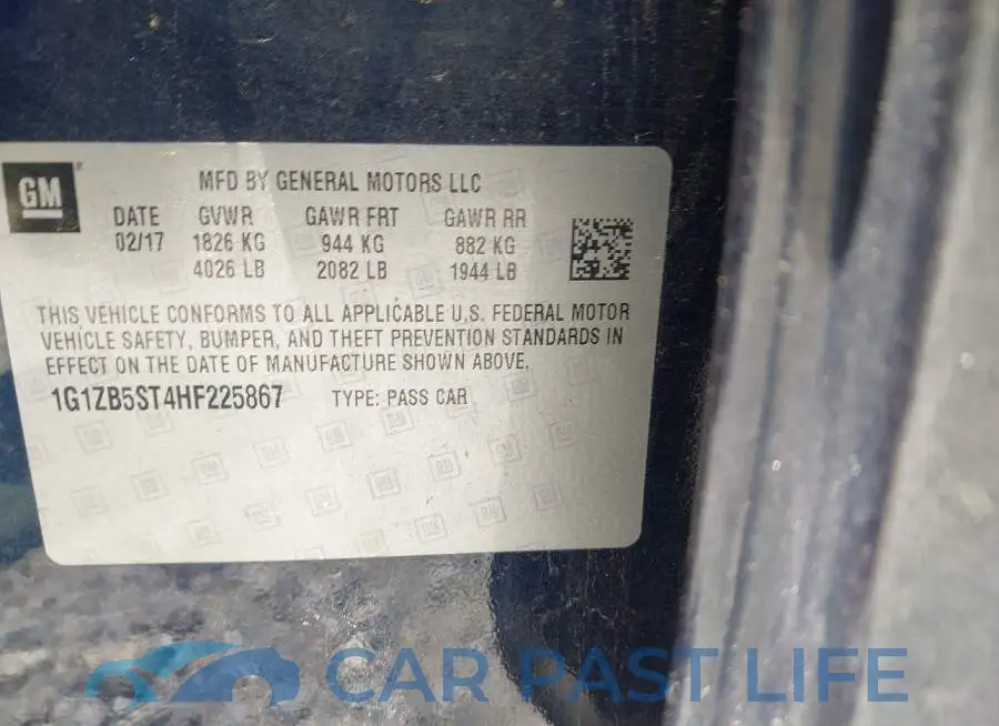 1G1ZB5ST4HF225867# 9