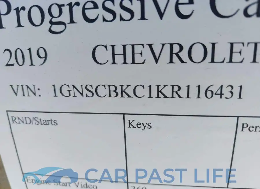 1GNSCBKC1KR116431# 9
