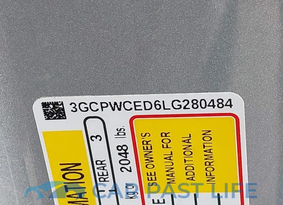 3GCPWCED6LG280484# 9