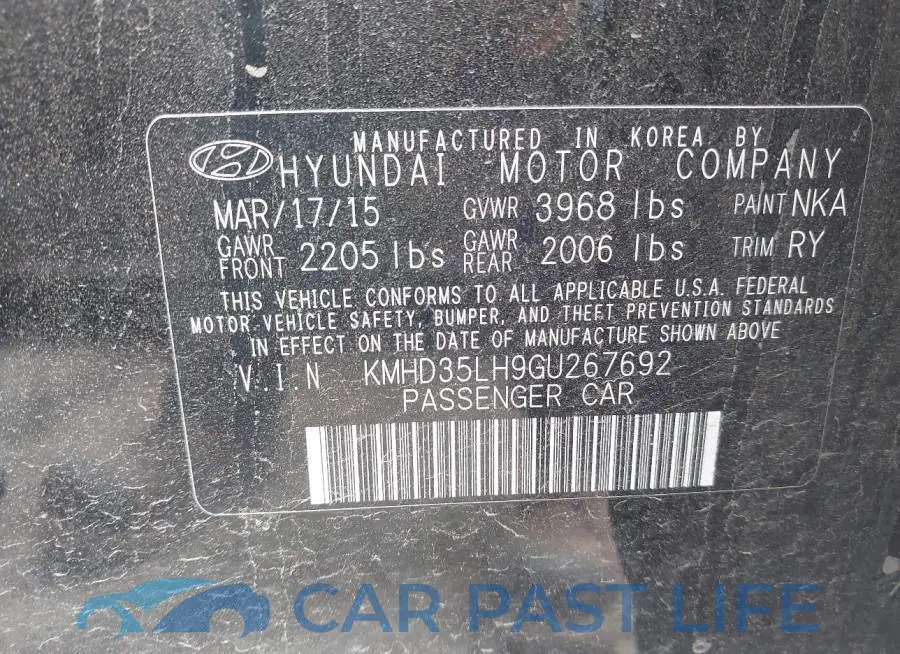 KMHD35LH9GU267692# 9