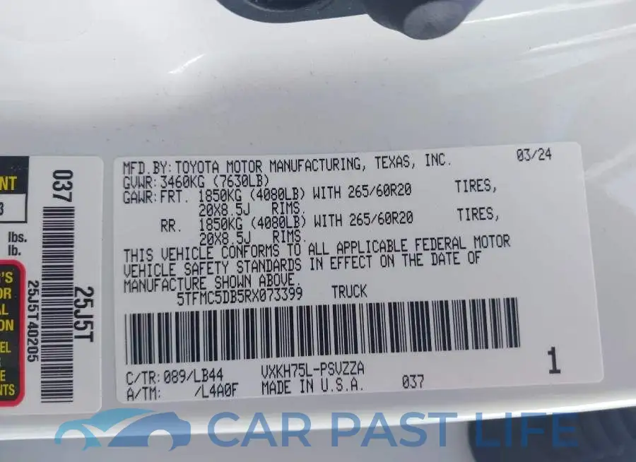 5TFMC5DB5RX073399# 9
