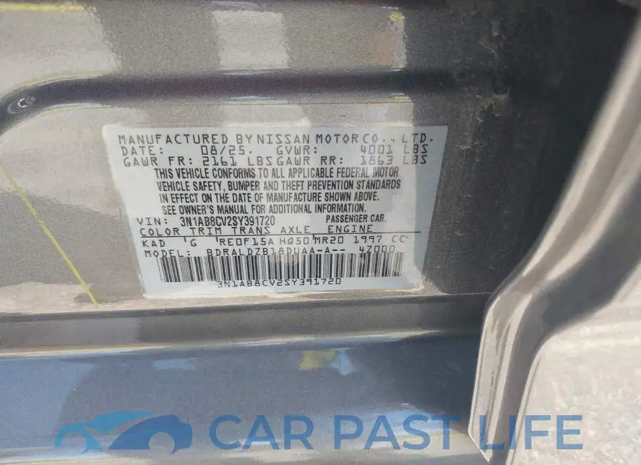 3N1AB8CV2SY391720# 9