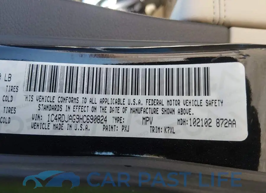 1C4RDJAG9HC690824# 9