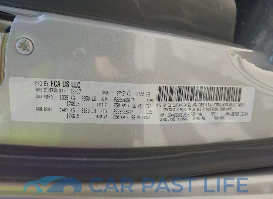 2C4RDGBG5JR161059# 9