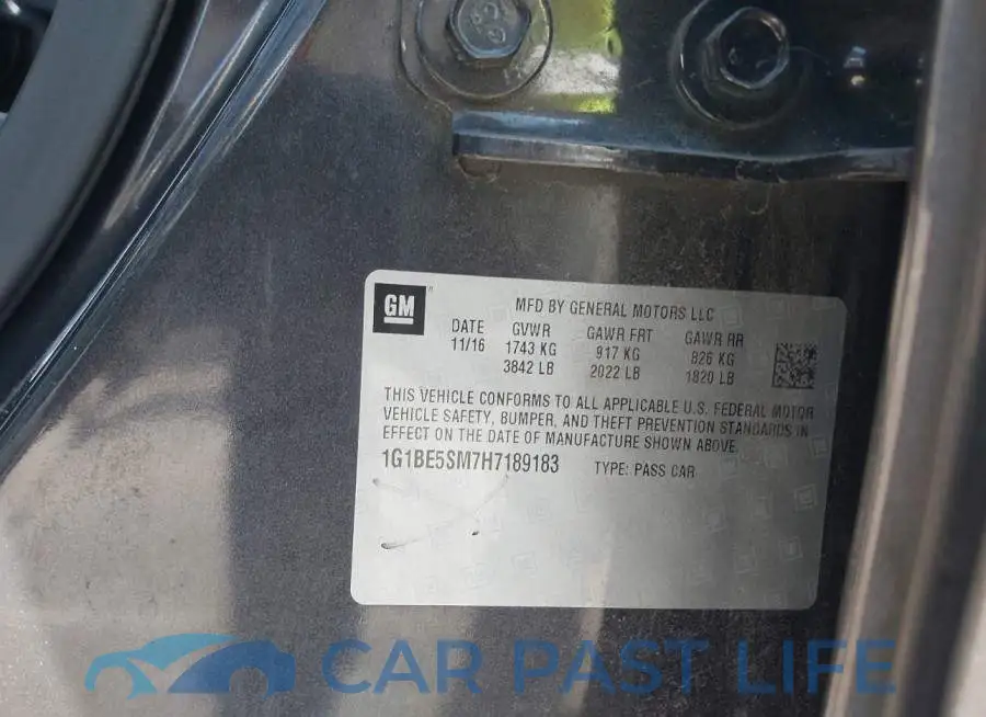 1G1BE5SM7H7189183# 9
