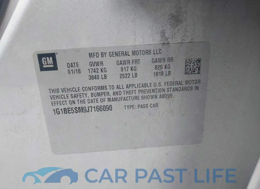 1G1BE5SM9J7166090# 9