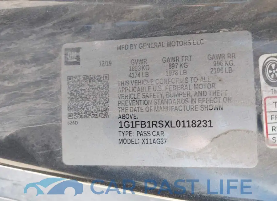 1G1FB1RSXL0118231# 9