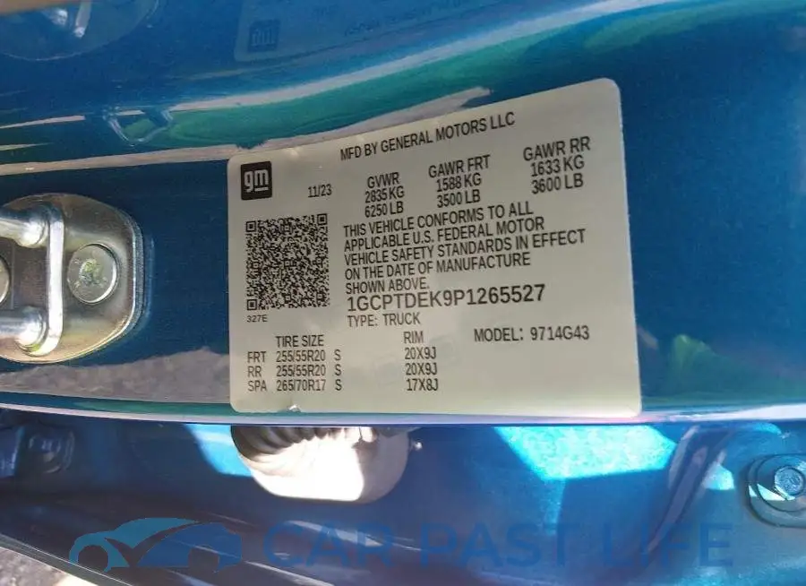 1GCPTDEK9P1265527# 9