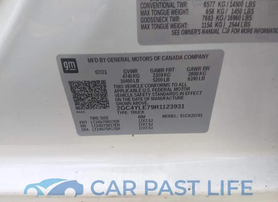 2GC4YLE79R1123931# 8