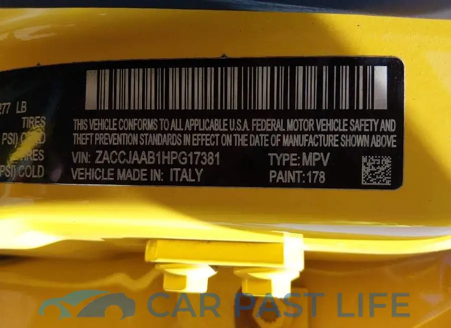 ZACCJAAB1HPG17381# 9